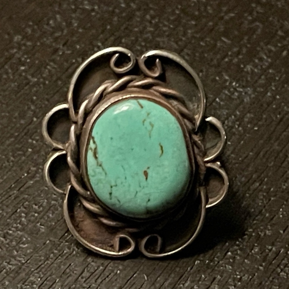 Source Unknown Turquoise Silver Ring